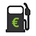 Icon of a petrol pump with €